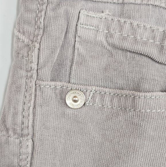 Democracy "Ab" Technology Jeans Corduroy 6 Skinny Leg Light Grey Stretch - Picture 10 of 11